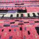 Moroccan pink wool rug 300cm x 150cm