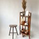 Tabouret de ferme tripode vintage