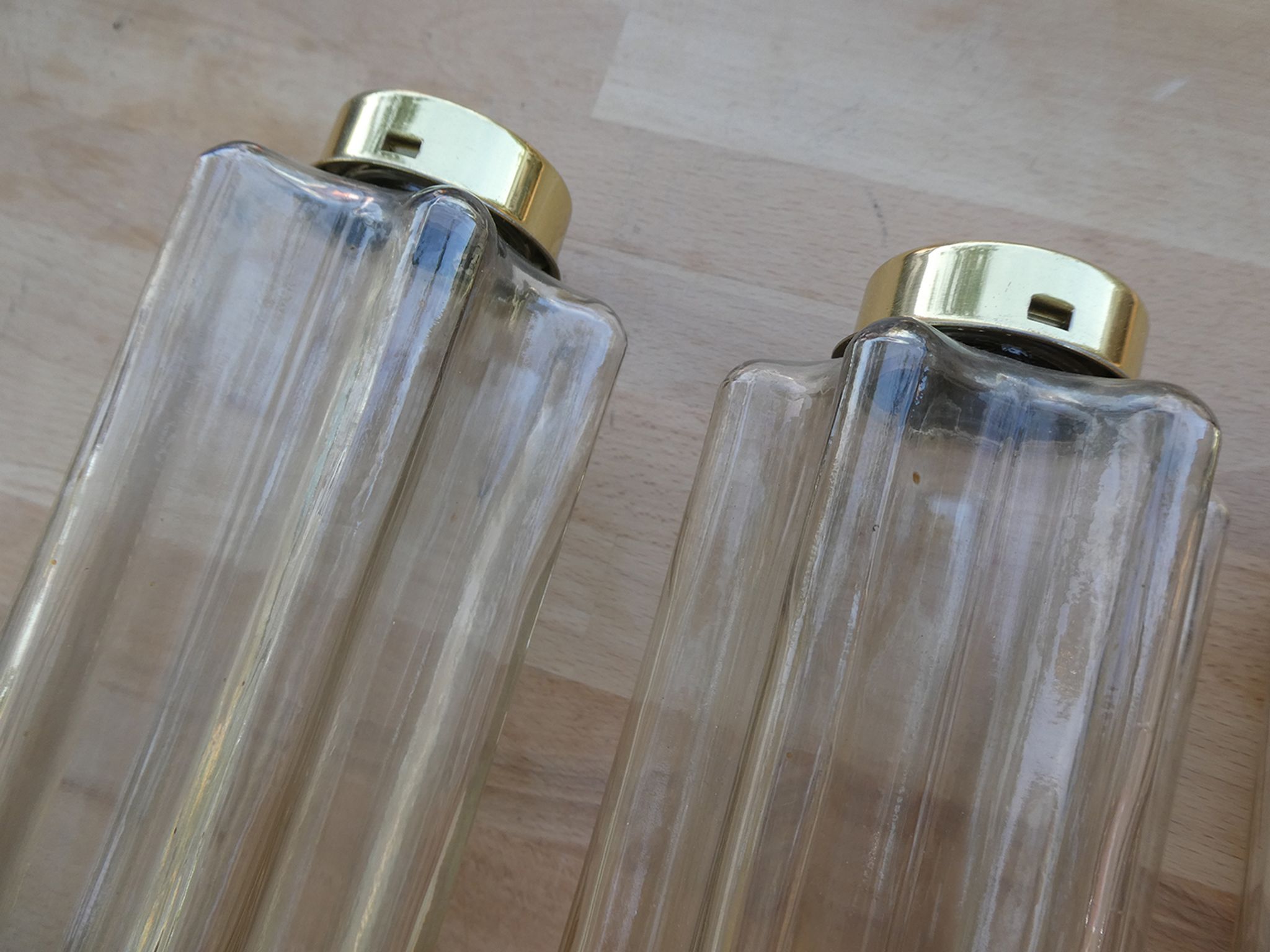 Design chandelier by Glashütte Limburg from 1960