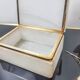 Marble and brass jewellery box