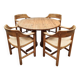 Vintage dining set table and chairs Rainer Daumiller