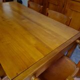 Dining room set table and 6 chairs Maison Regain in Elm