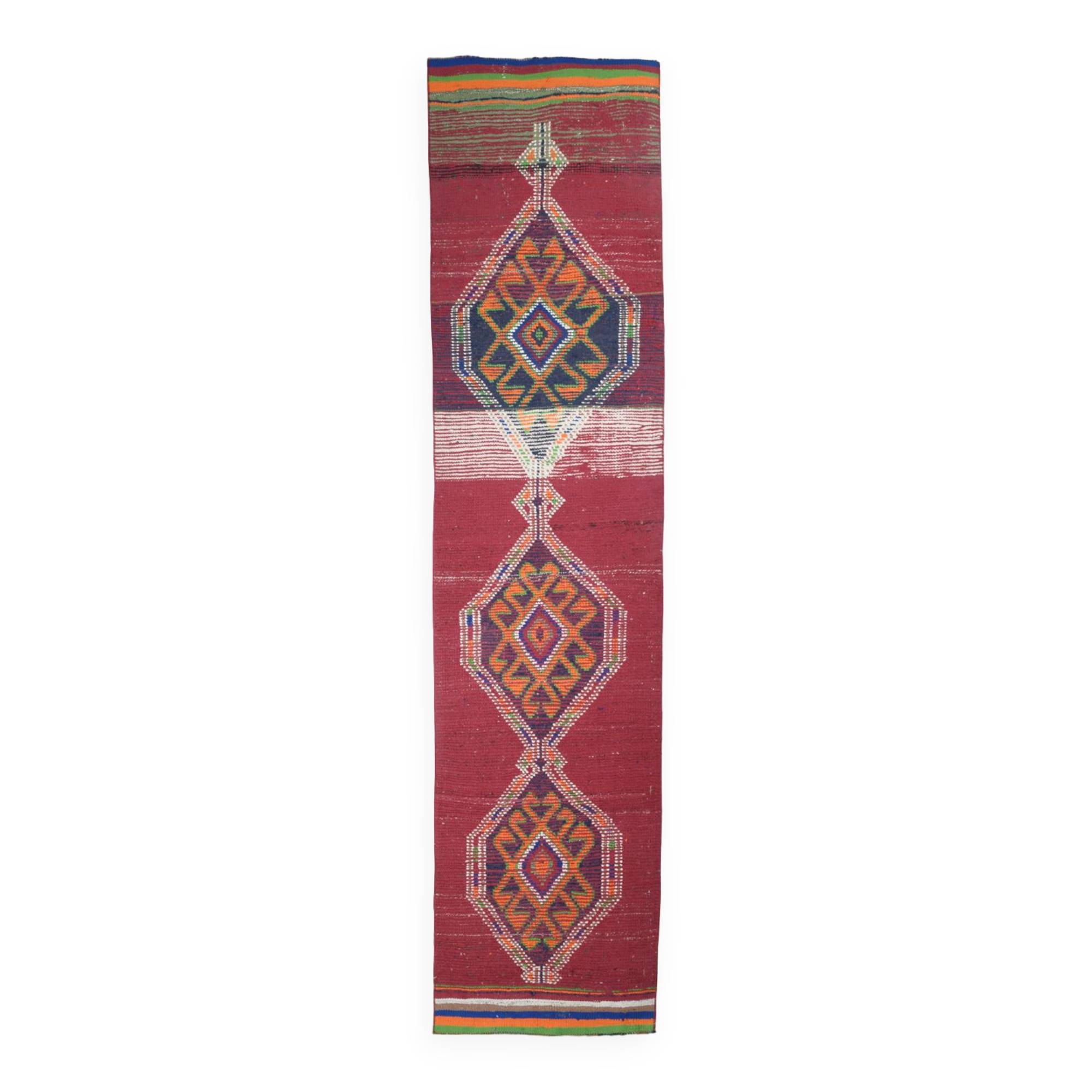 3x12 Vintage Herki Runner Rug,83x358Cm