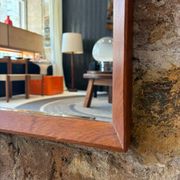 Scandinavian mirror from the 1960s by Aarhus Glasimport and Glassliberi.