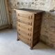 Scottish chest of drawers in olive wood – 6 drawers