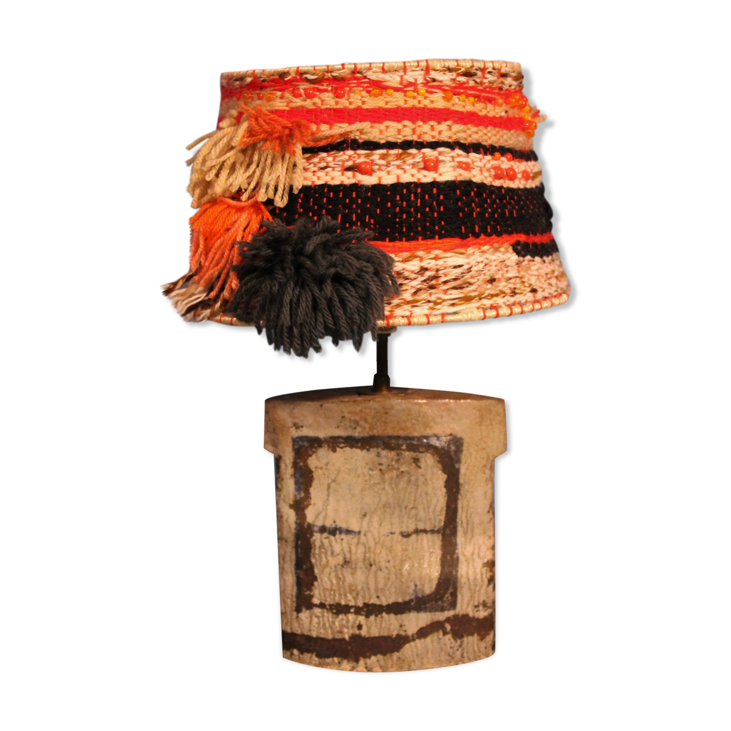 Ceramic lamp by Richard Bouhl, 1980s