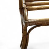 Vintage sun rattan armchair