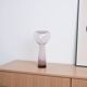 Glass vase, Italian design, 1970s, made in Italy