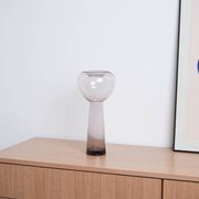 Glass vase, Italian design, 1970s, made in Italy