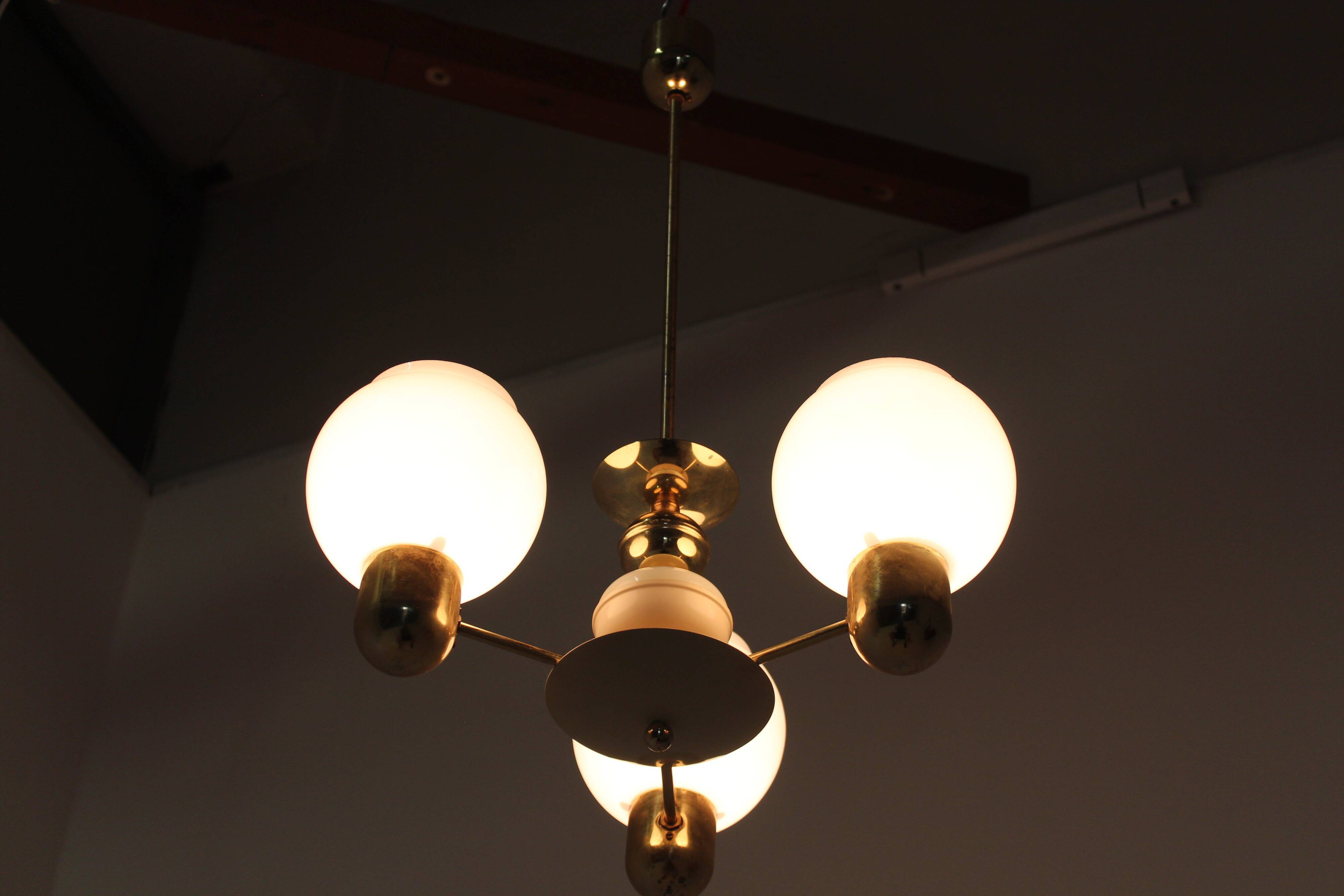 Chandelier by Kamenicky Senov 1960