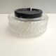 Vintage ceiling lamp / wall lamp - Molded glass - Round shape - 1970