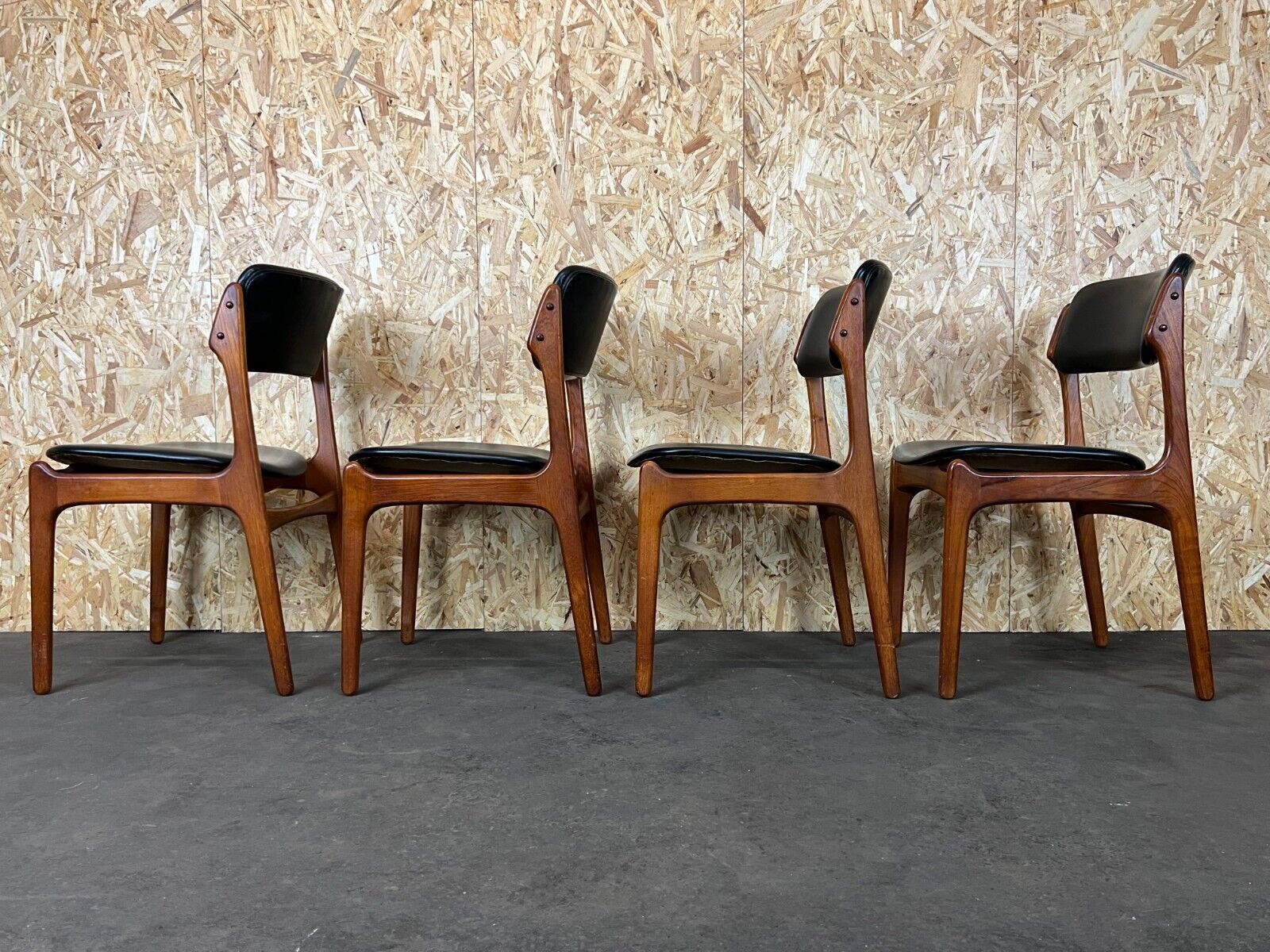 4 70s chairs teak dining chair erik buch o.d. møbler denmark