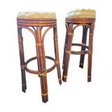 Rattan bar stools in 70s