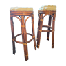 Rattan bar stools in 70s