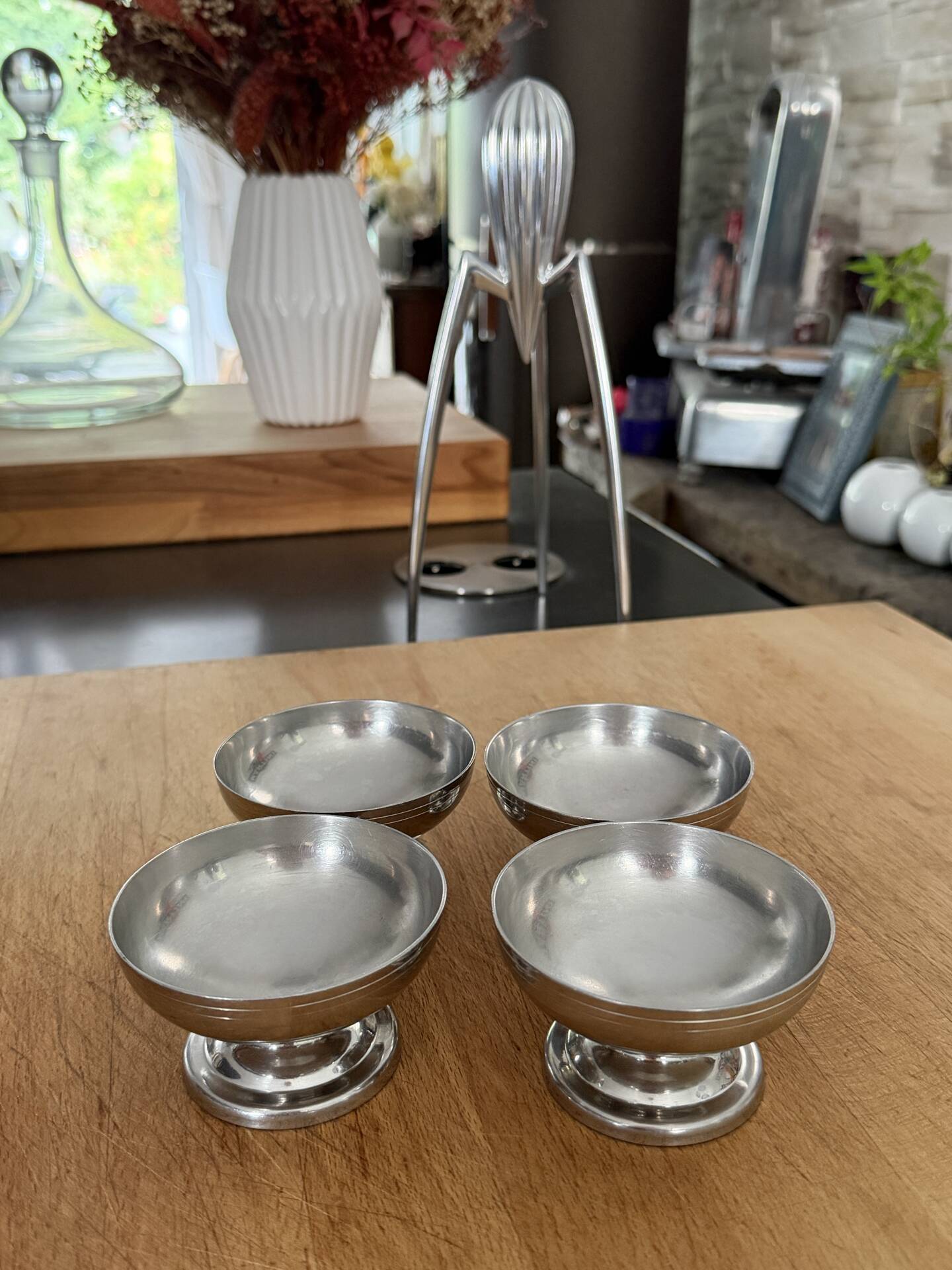 Série de 4 coupes à glace vintage Letang Remy
