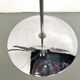 Lampadaire moderniste en métal chromé