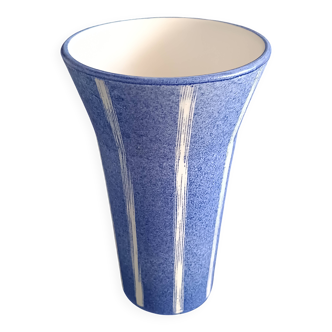 Cornet vase in ceramic signed Moinet Vallauris 1960