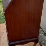 Mahogany-stained beech writing desk with keys H 106 cm