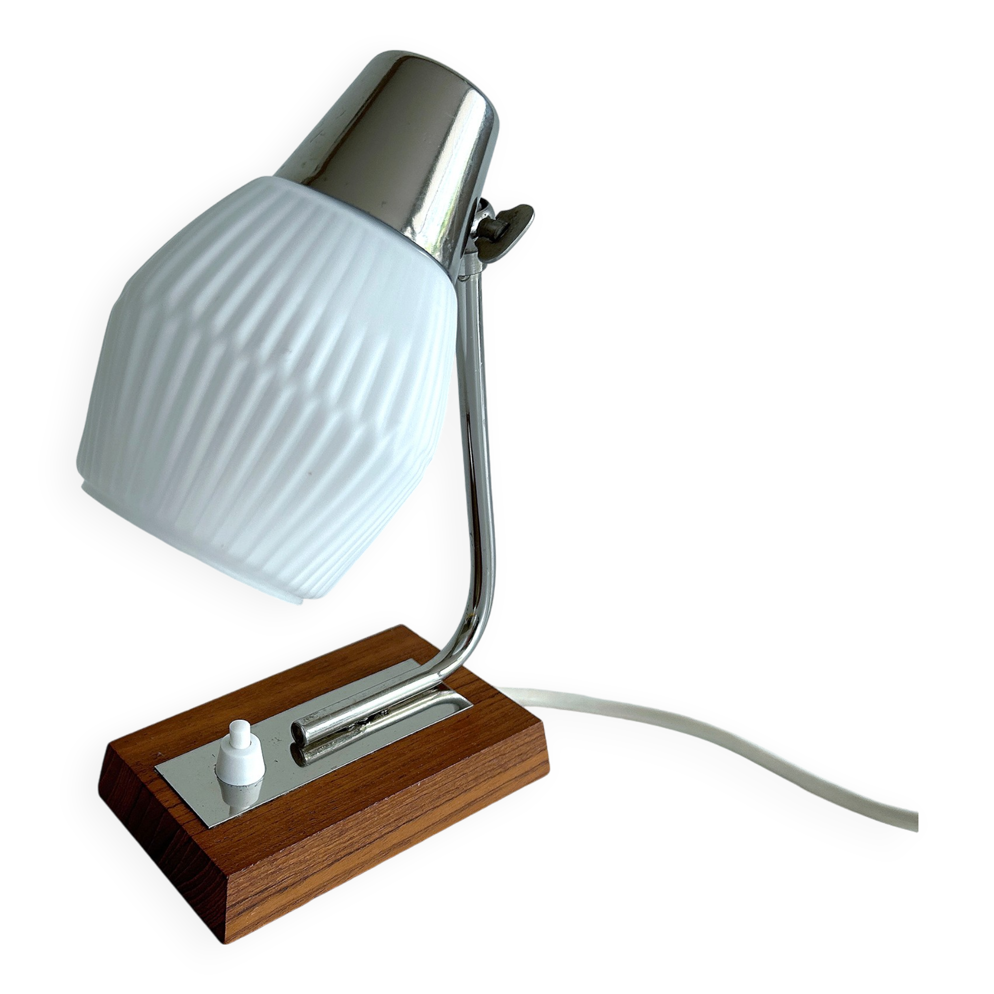 Lampe Scandinave Vintage. Teck Verre