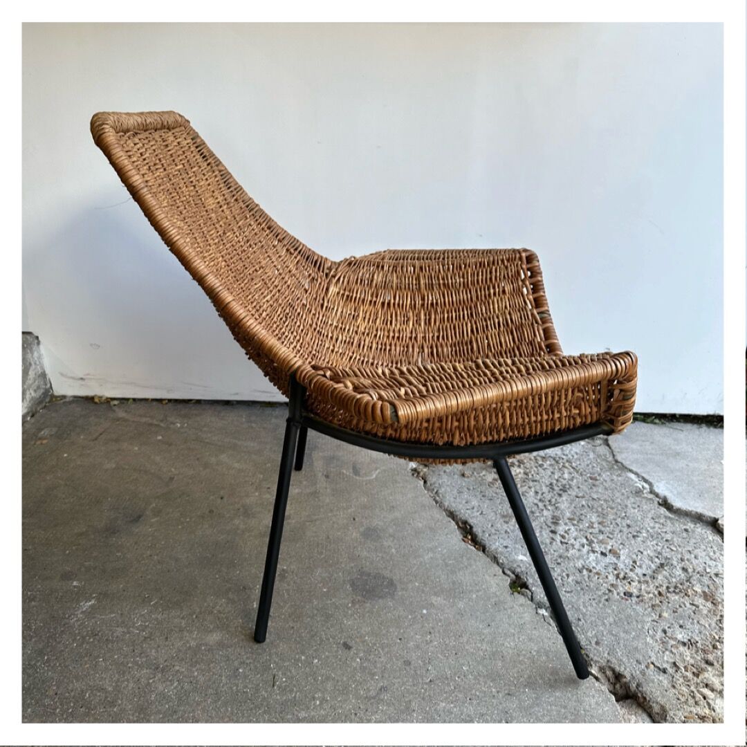 Rattan armchair