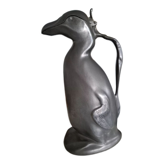 Penguin pitcher in pewter kayserzinn