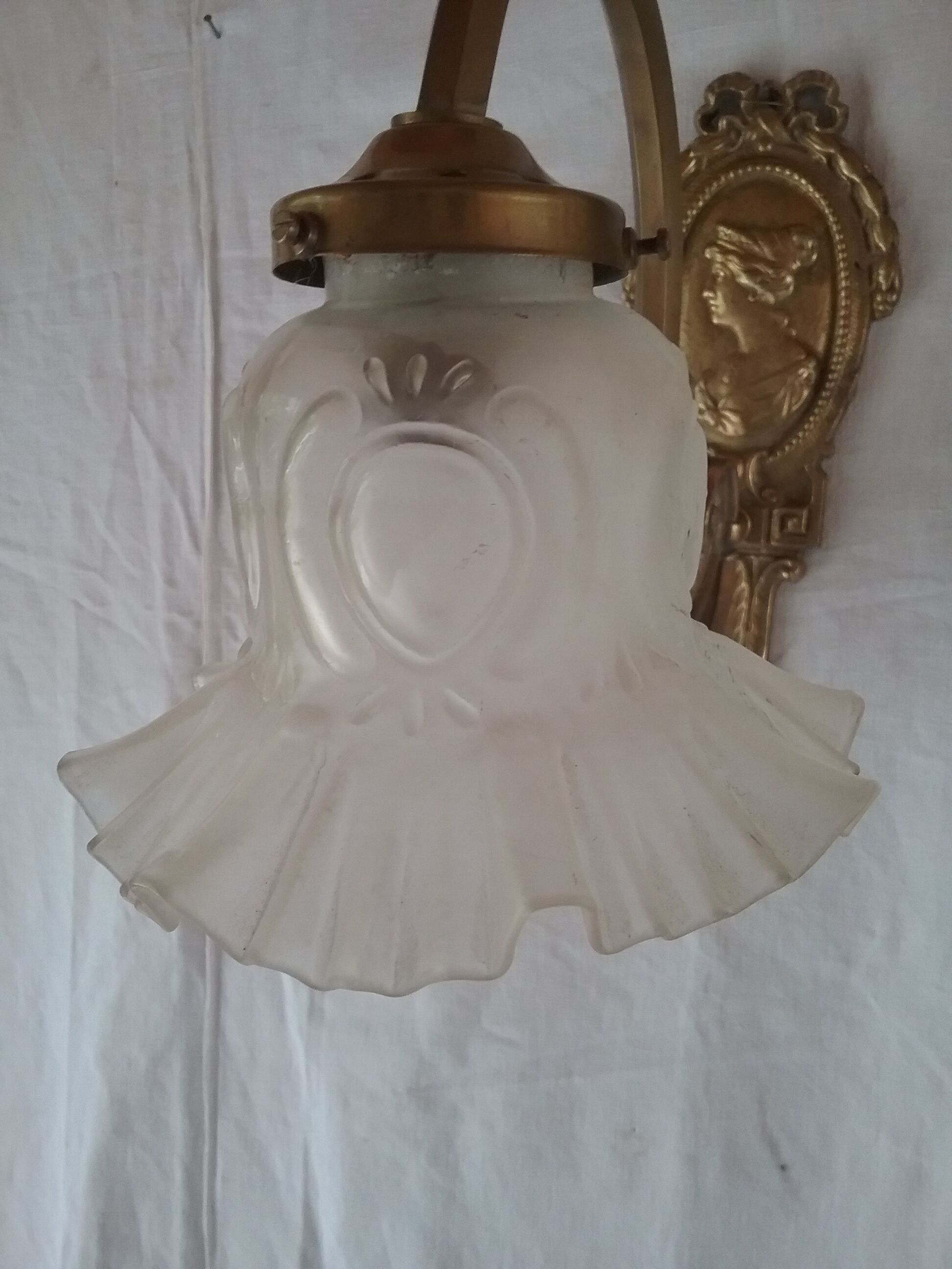 Pair of bronze sconces