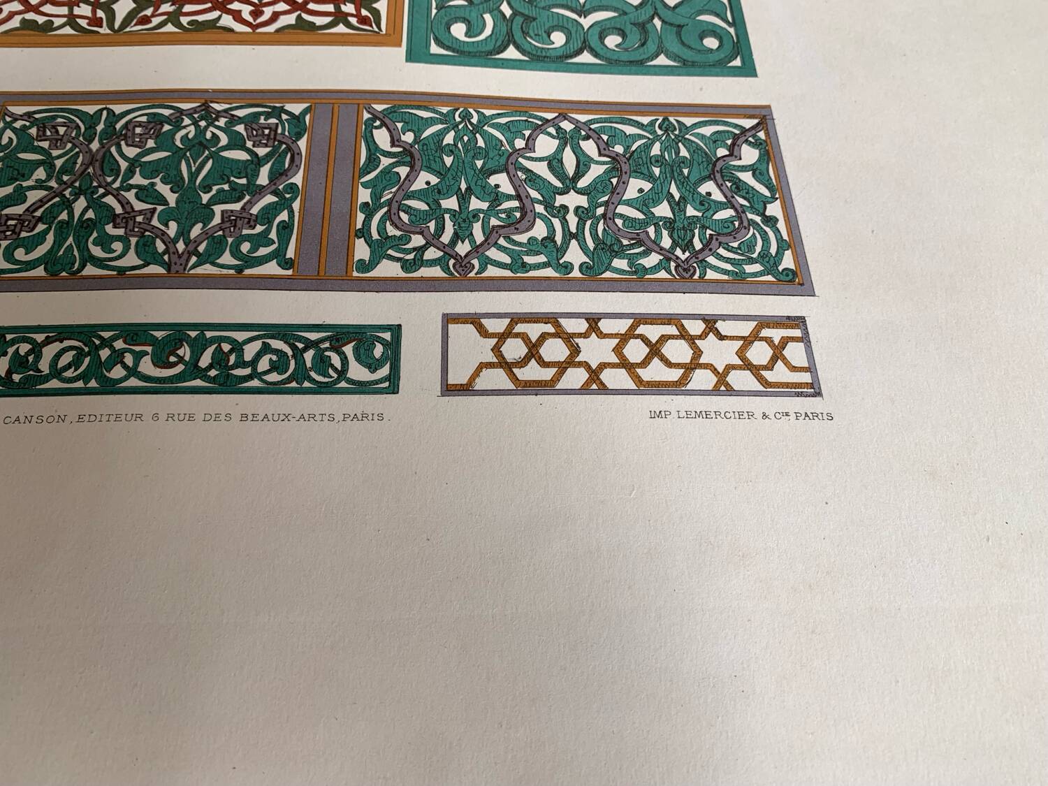 Ancient Oriental Lithography - Arab Ornaments