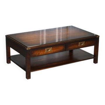 Vintage Military Coffee Table in Brass