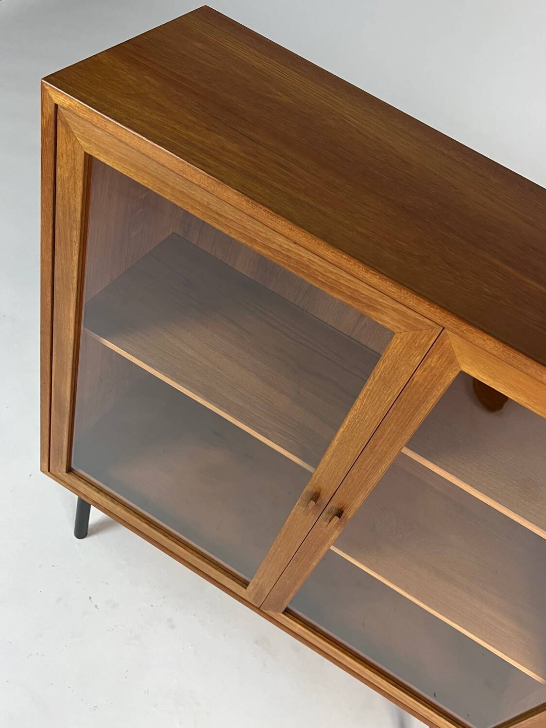 Danish teak display cabinet highboard Kristiansen vintage 60s