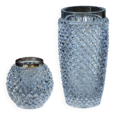 Vase en cristal ancien monture en argent sterling 925 Emil Hermann Un vase et un porte-cure-dents