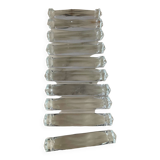 Series of 10 cut crystal knife holders