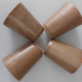 Set of 4 vintage DIGOIN stamped cups