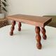 Vintage Bobbin Wood Plant Stool
