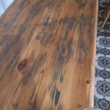 Wood and metal table
