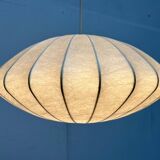 Mid-century modern Cocoon pendant lamp by Friedel Wauer for Goldkant Leuchten, Germany, 1960s.