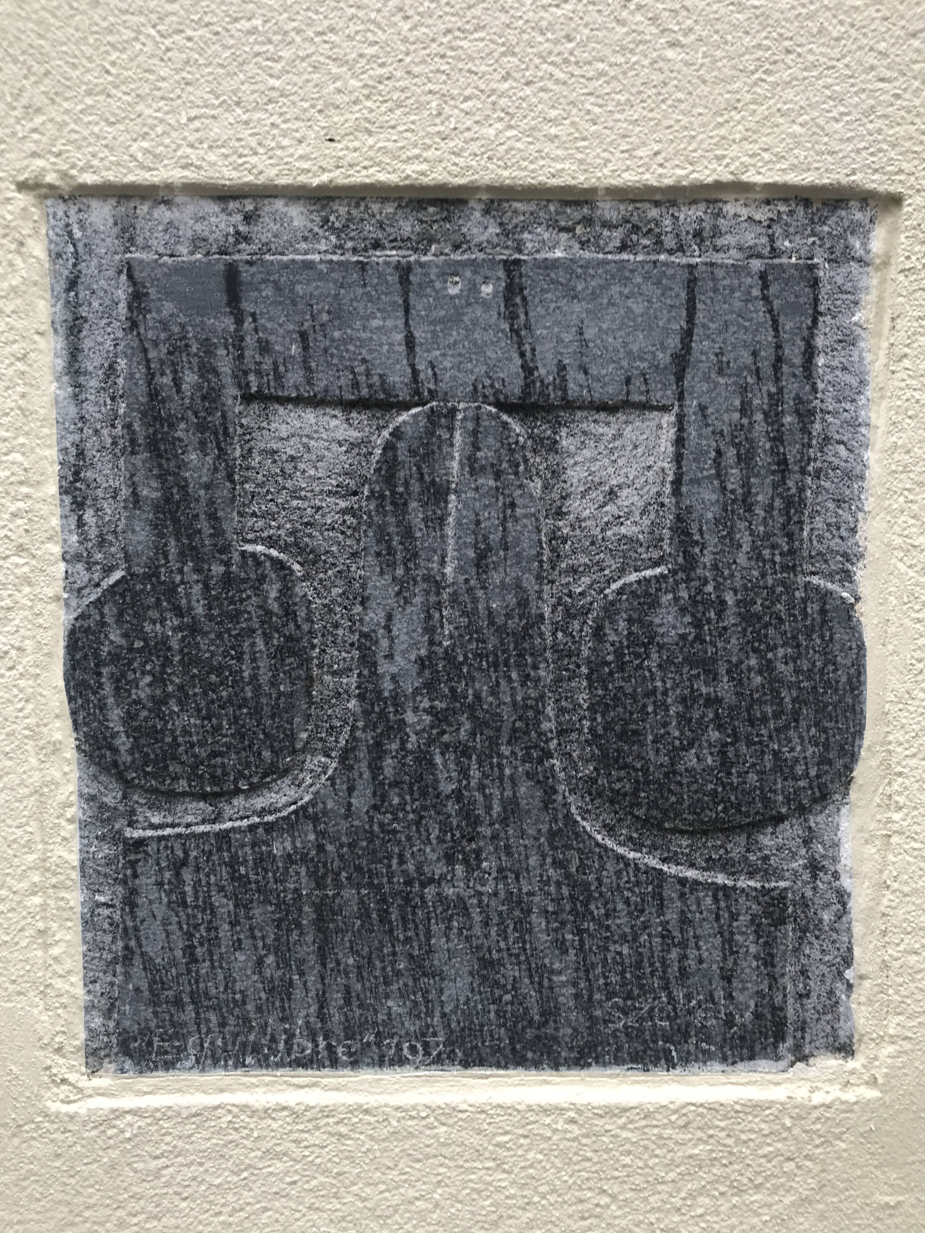 Pierre SZÉKELY, Equilibre, 1971. Silkscreen relief signed in pencil