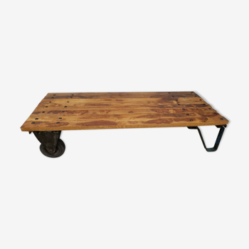 Chariot industriel table basse