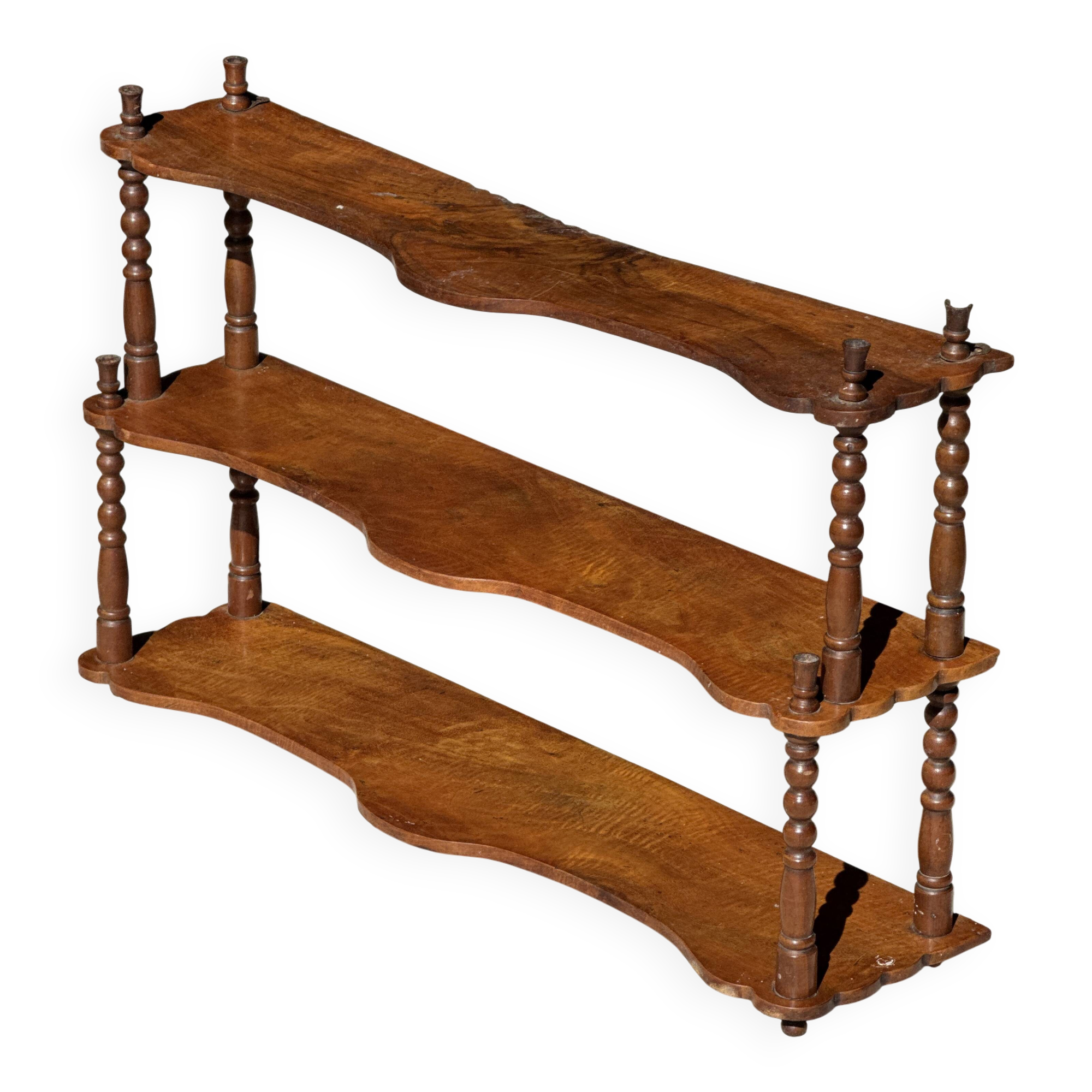 Petite étagère à trois niveaux en chêne H68 L41