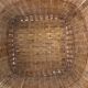 Wicker basket with lid