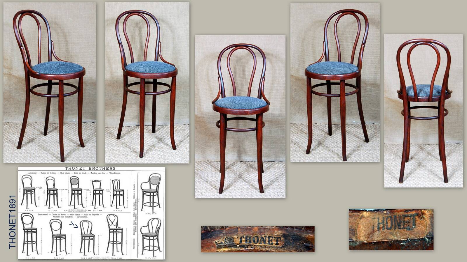 Thonet boutique bistro chair circa 1900
