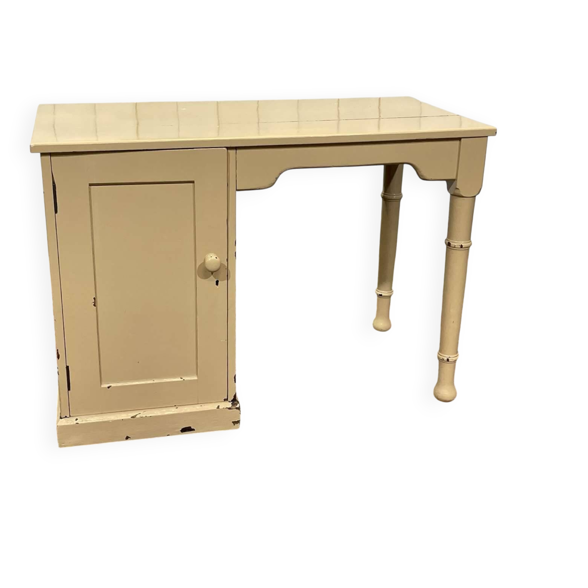 Bureau anglais en chêne et noyer du début XXème