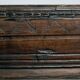 Antique walnut wooden Spanish siesta bench, Spain mid 1700s