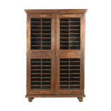 Wooden postal sorting furniture with 80 lockers