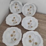 Set of porcelain bowls Jamet Seignolles