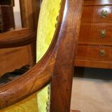 Paire de fauteuils en acajou à crosse XIX°