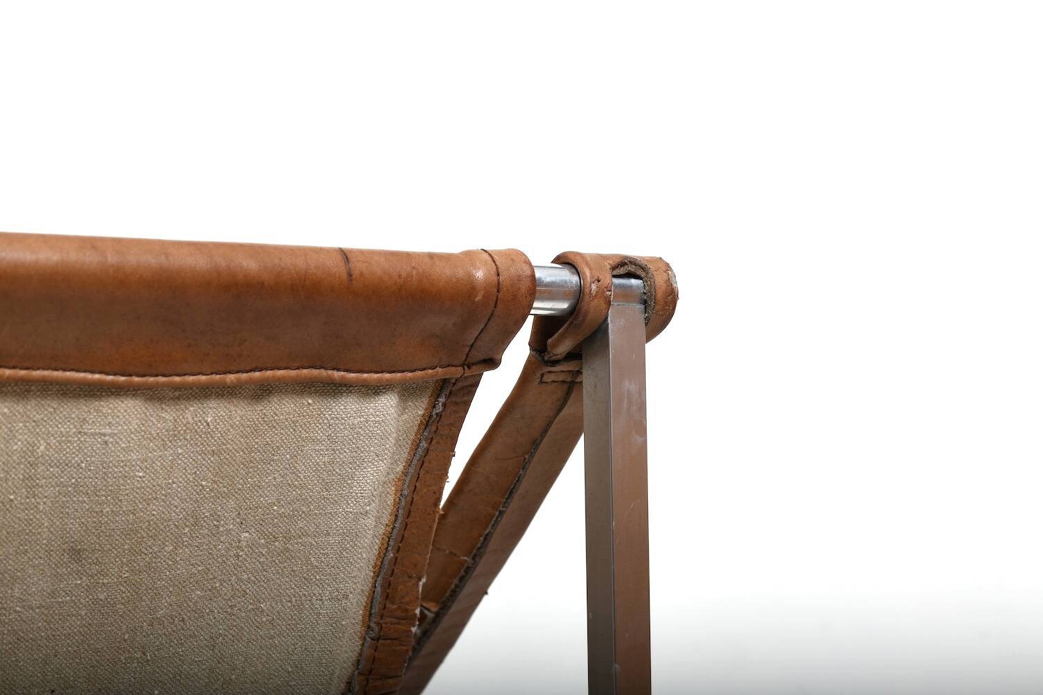 Grand Leather Lounge Chair 'Bequem' by Stig Poulsson c.1970