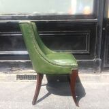 Vintage leather-like armchair
