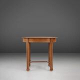 Timeless French Art Deco side table in oak, 1930s