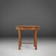 Timeless French Art Deco side table in oak, 1930s