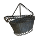 Metal wine bottle basket
